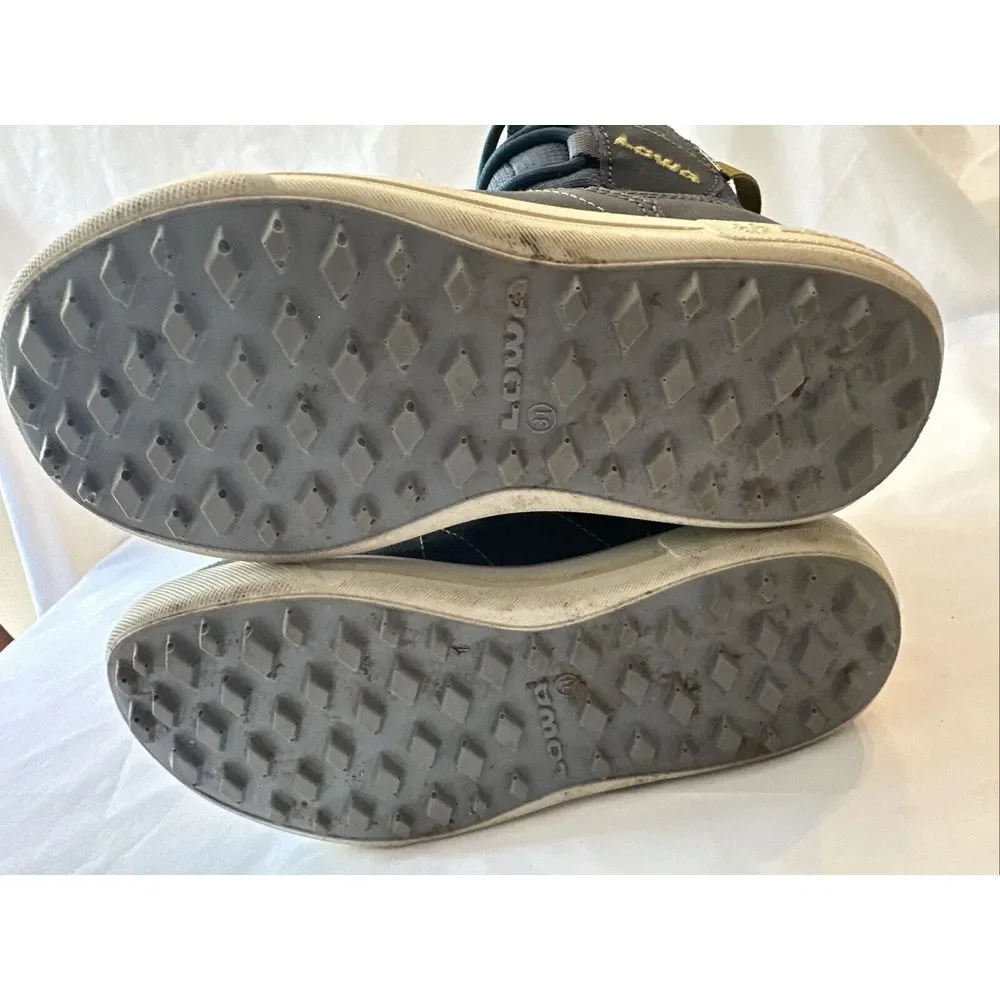 Lowa Kids Hiking‎ Boots Gray Size 12.5 K Boy Girl Fuzzy Inside